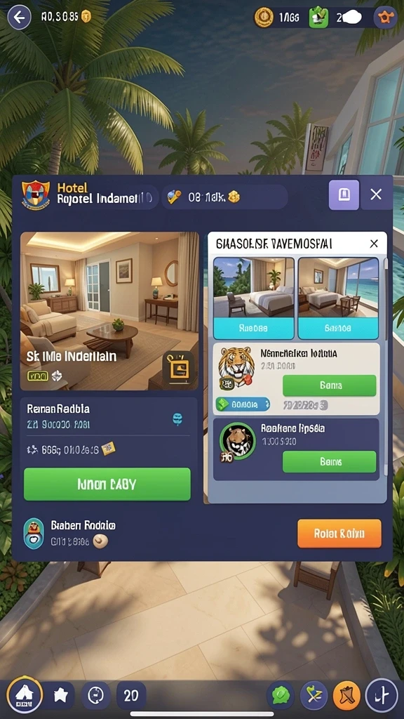 juragan404 - Gambar yang menunjukkan berbagai karakter unik dalam permainan.