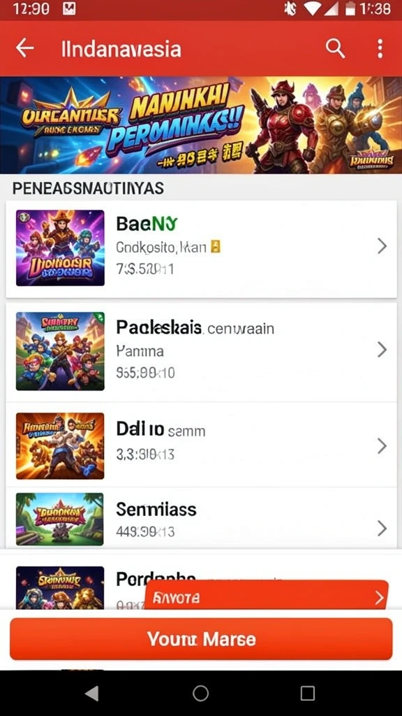 nabob77 - Tampilan antarmuka yang user-friendly dan menarik.