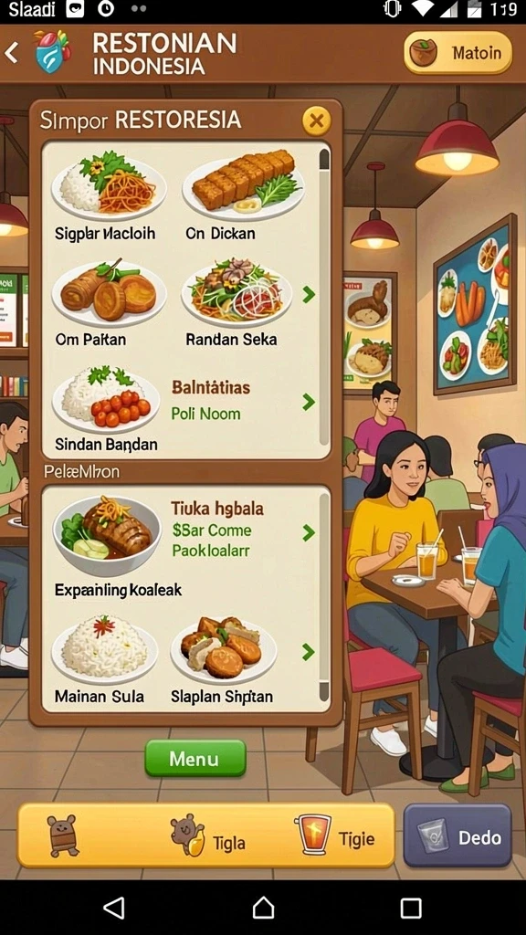 naga11 - Karakter-karakter unik yang bisa dipilih untuk bermain.