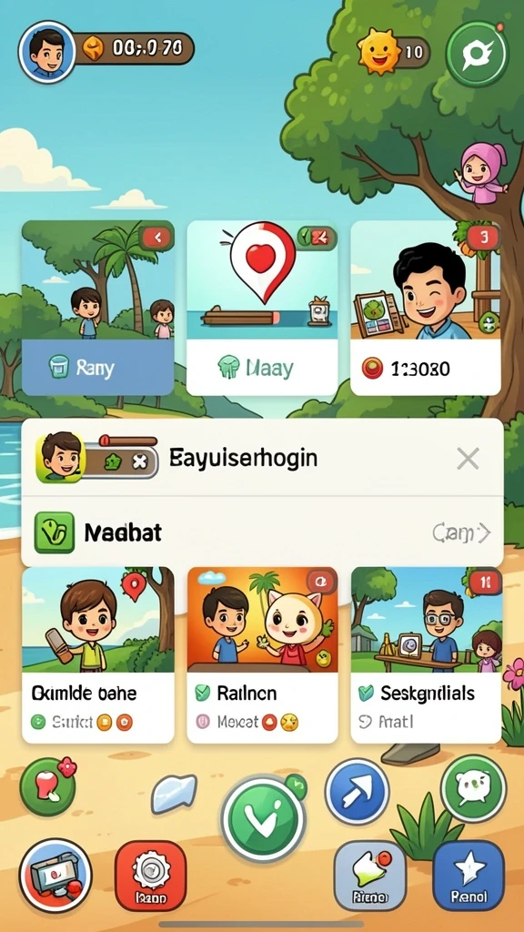 prg007 - Screenshot menampilkan aksi petualangan karakter utama.