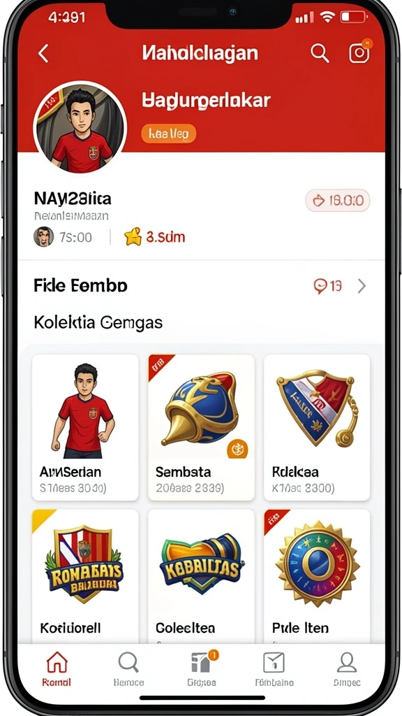 rajaclub - Tampilan antarmuka yang menarik dan user-friendly.